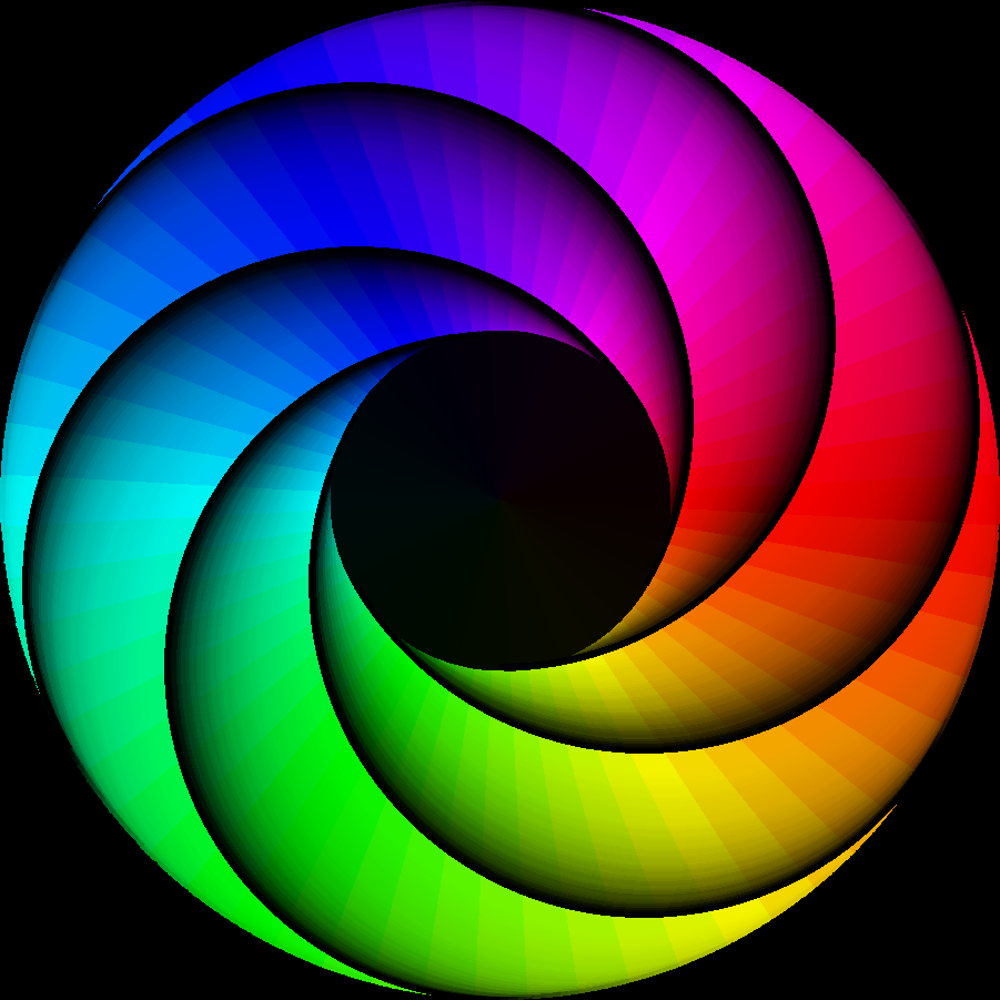 My logo, but with six blades