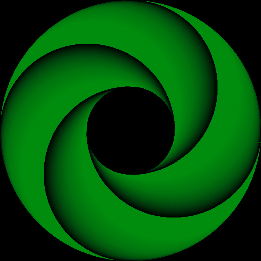 My logo, but all green