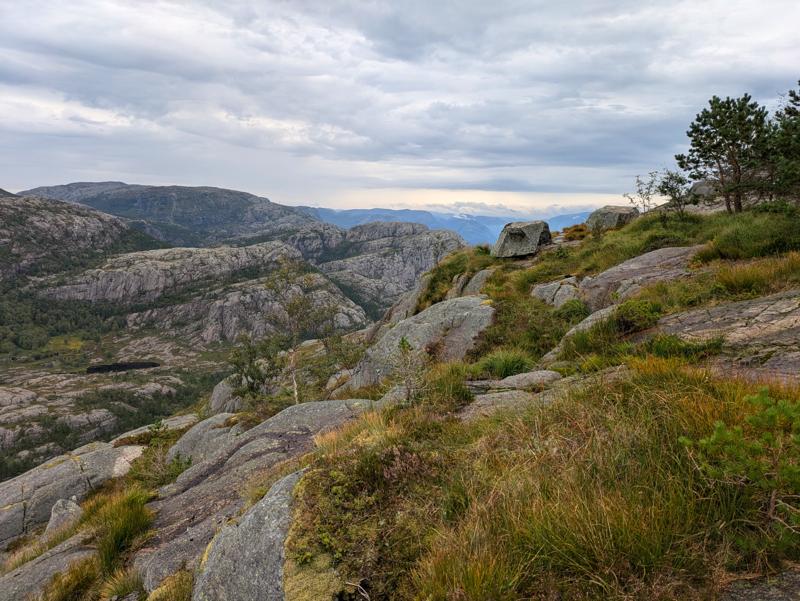 This photo shows mountains in Norway.